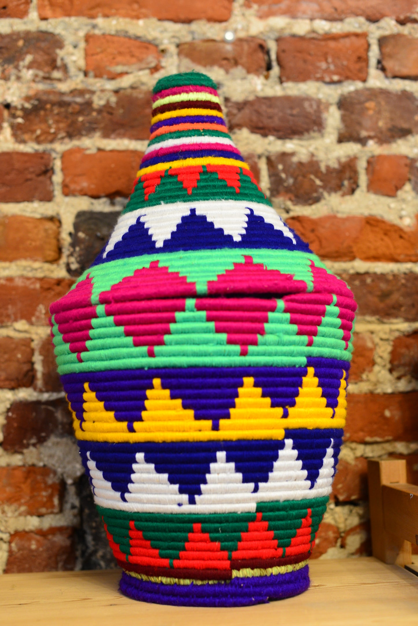 Boîte berbère colorée 50 cm