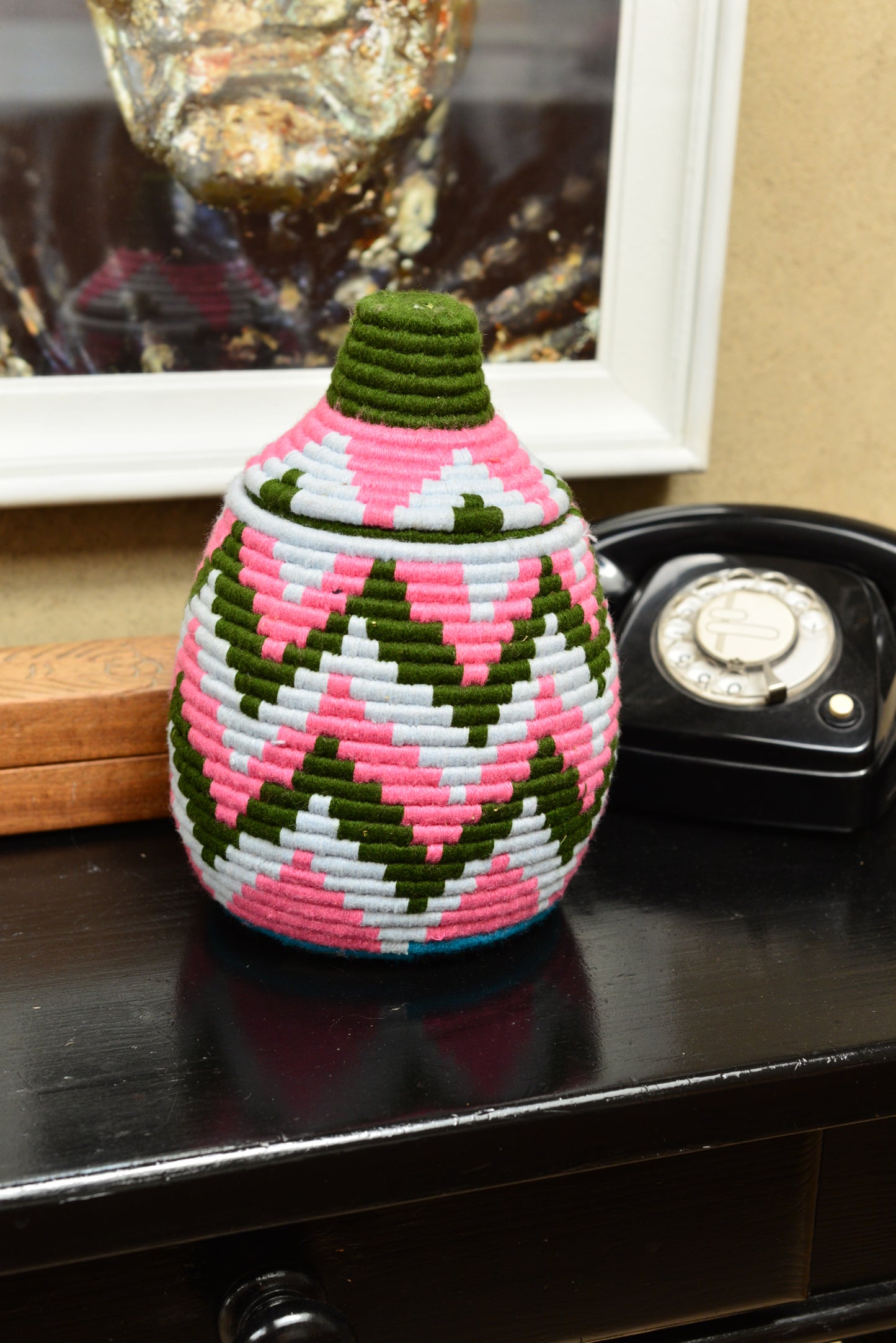 Boîte berbère colorée 23 cm