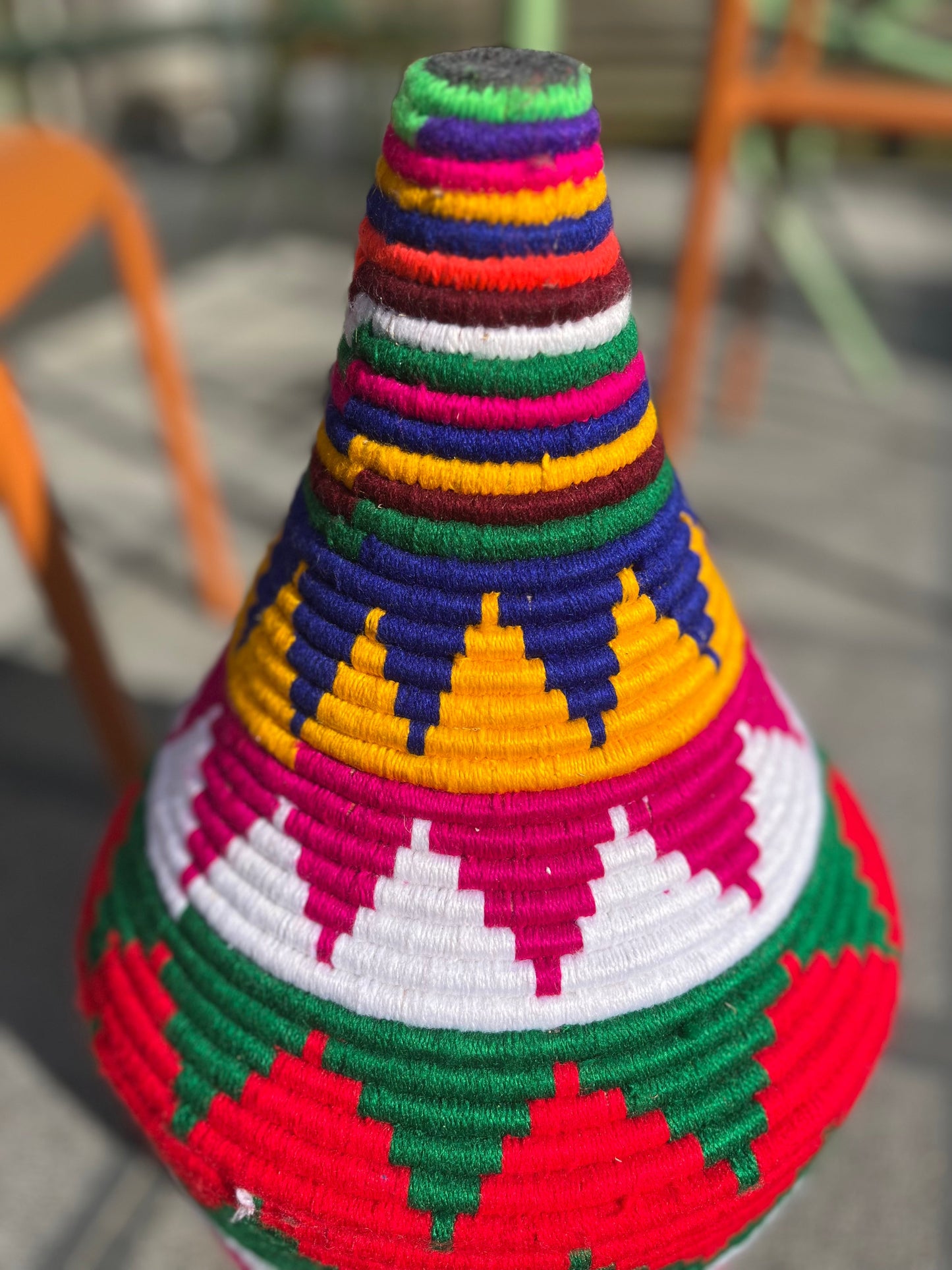 Boîte berbère 50 cm avec couvercle, vue d'ensemble