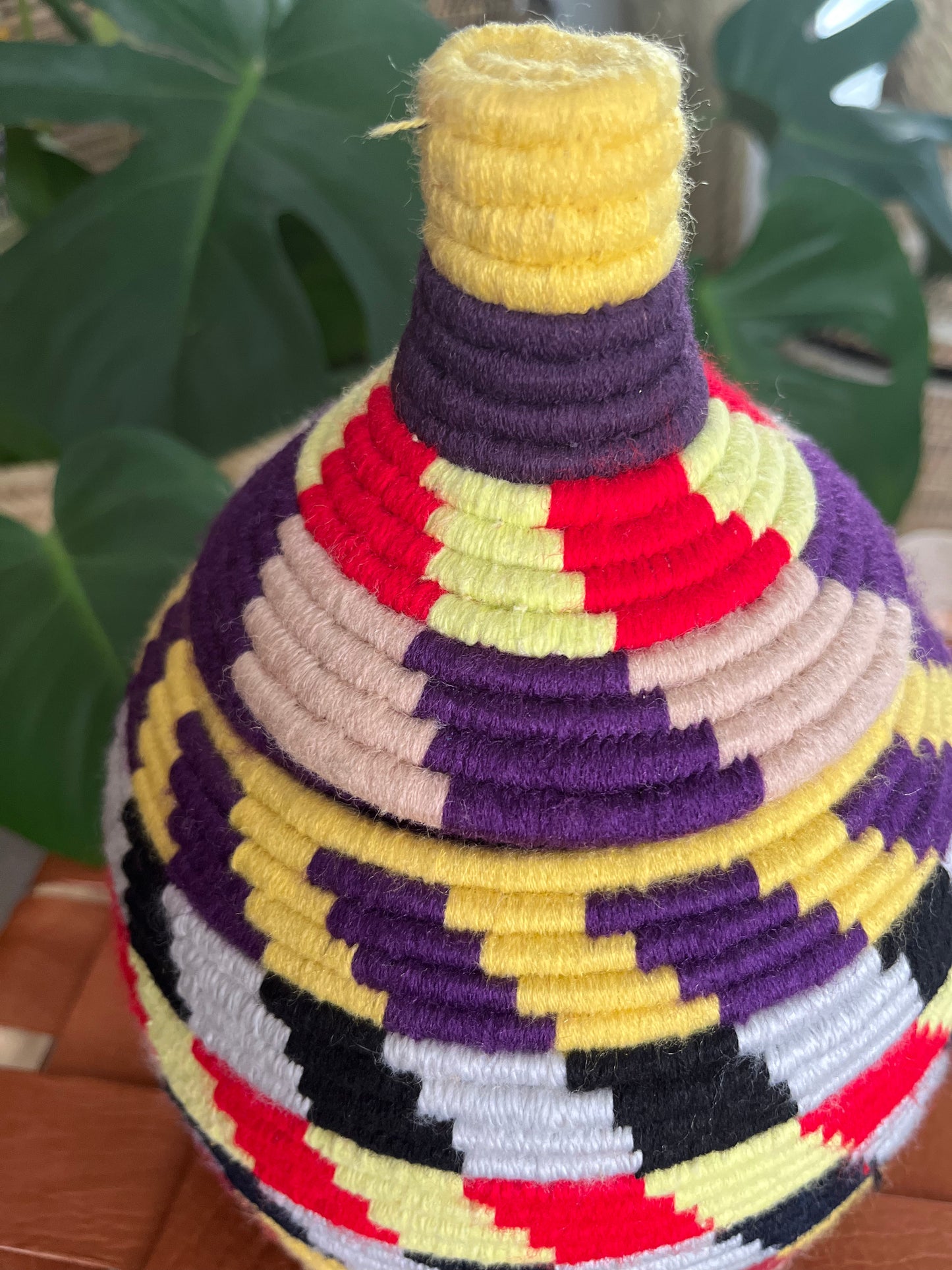 Boîte berbère colorée 23 cm