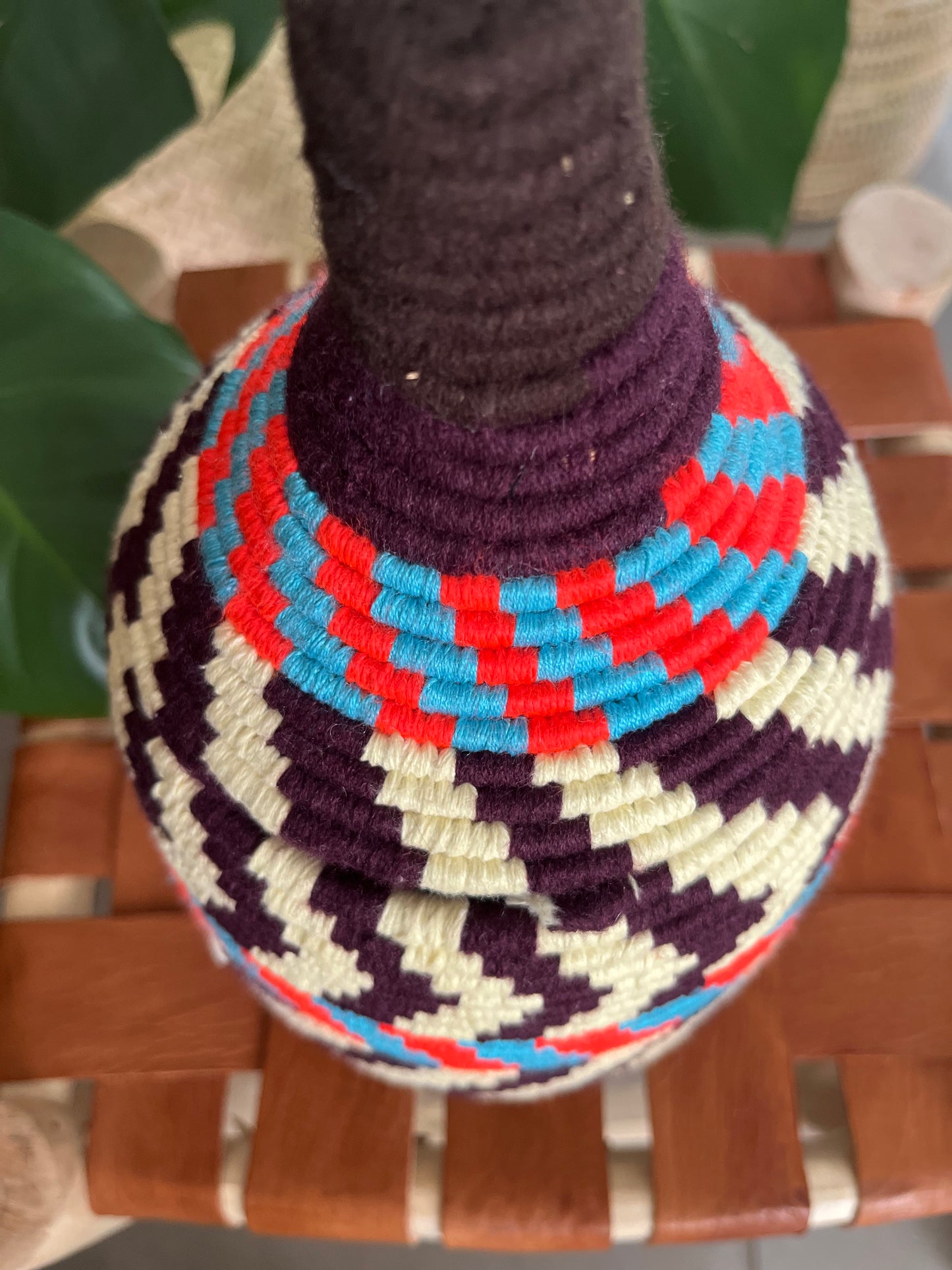 Boîte berbère colorée 23 cm