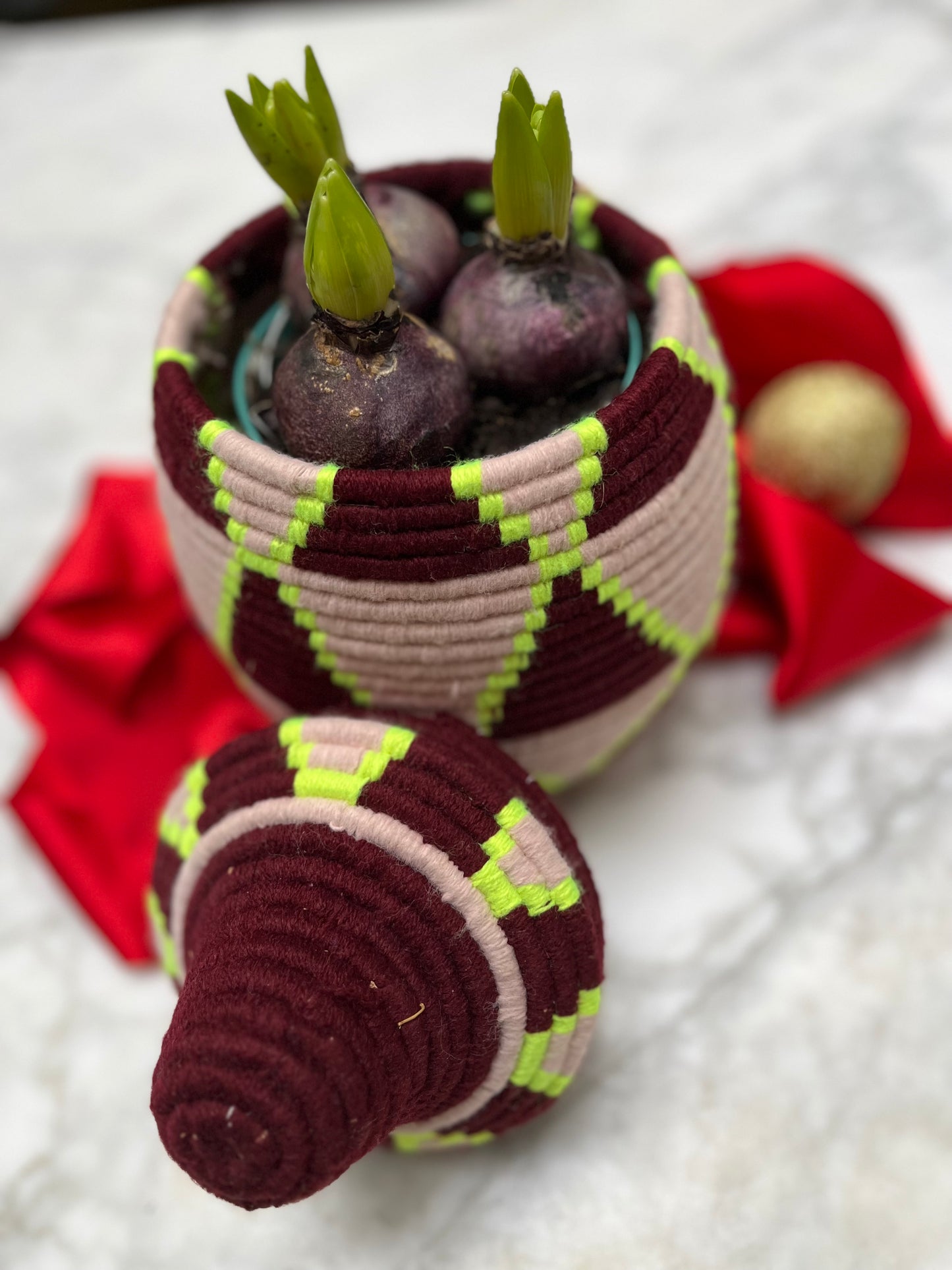 Boîte berbère colorée 23 cm