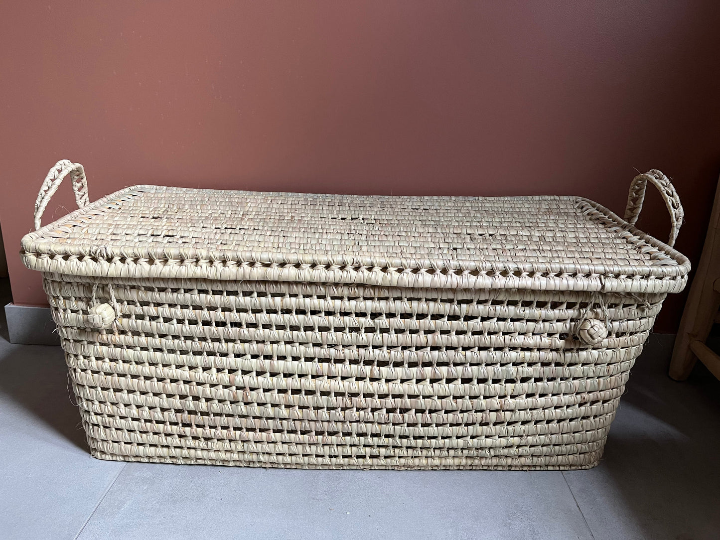 Panier à linge rectangulaire rabattable, vue d'ensemble