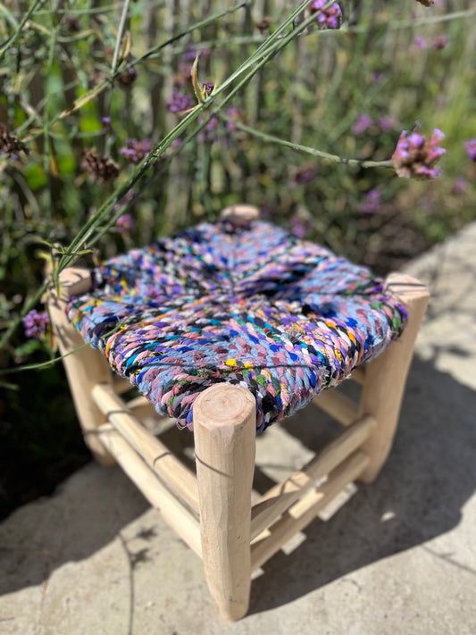 Tabouret en boucherouite 30 cm