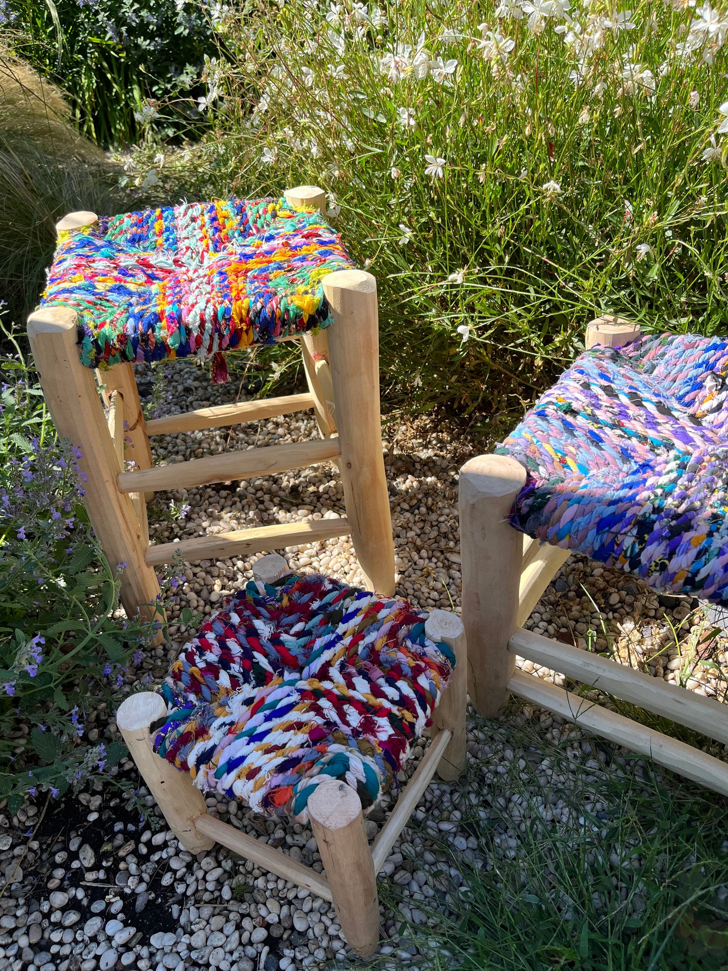 Tabouret en boucherouite 40 cm