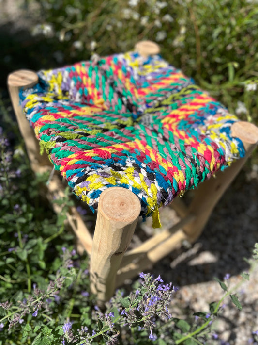 Tabouret en boucherouite 40 cm