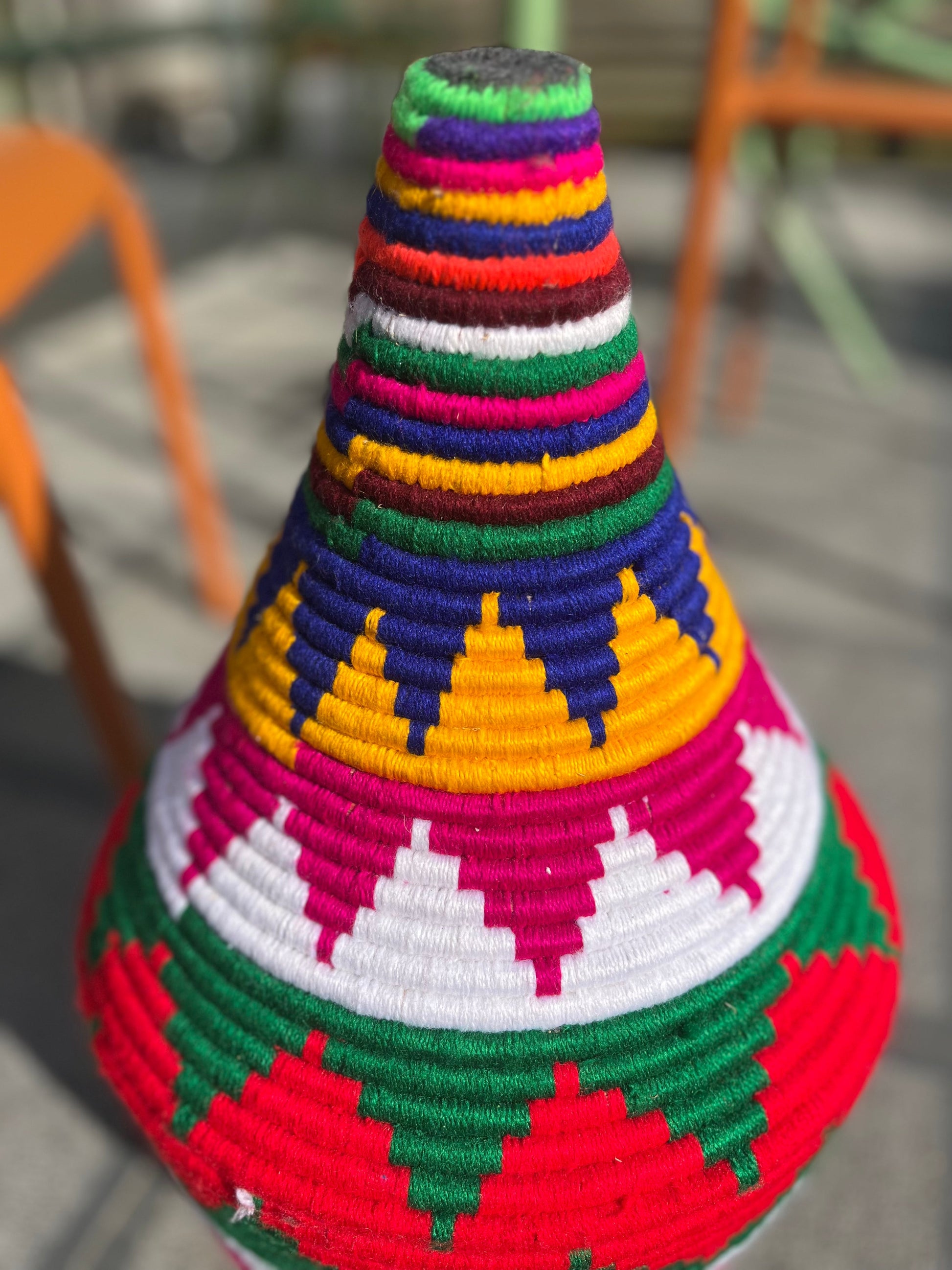 Boîte berbère 50 cm avec couvercle, vue d'ensemble