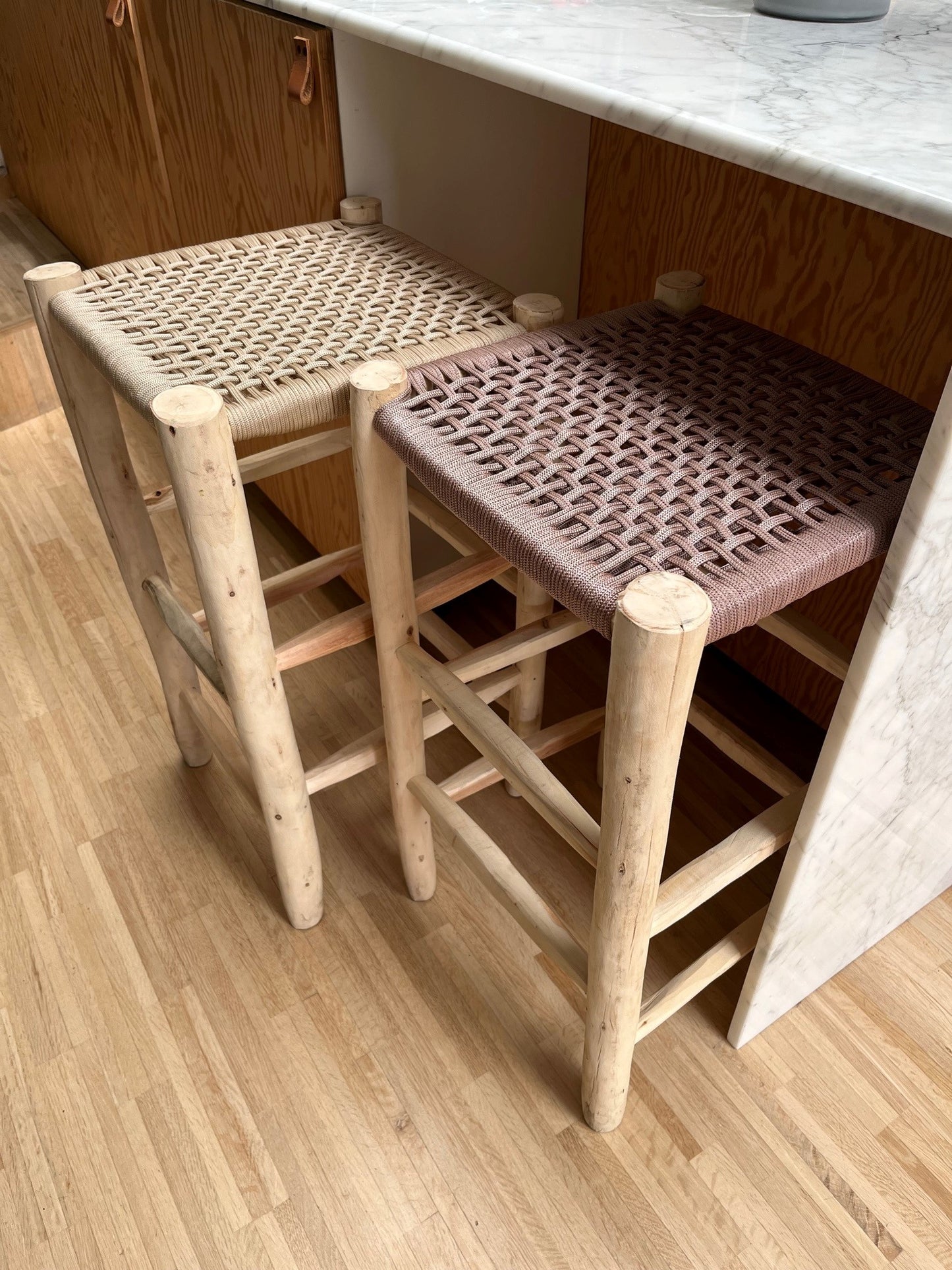 Tabouret de bar beige