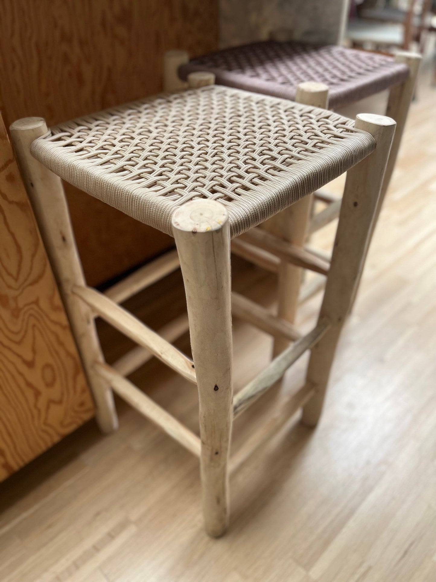 Tabouret de bar beige